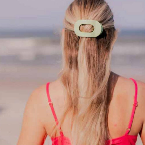 Small Flat Round Clip-Aloe There