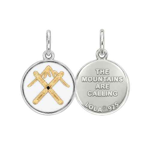 Small Pendant-Ski Season - Silver