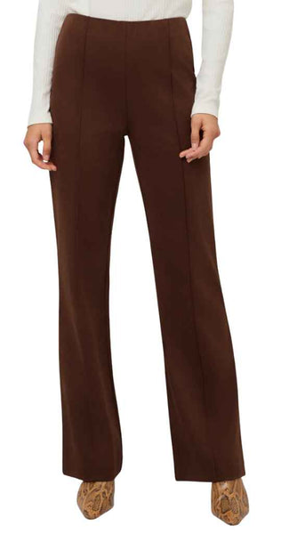 Ellie Faux Suede Bootcut Pants