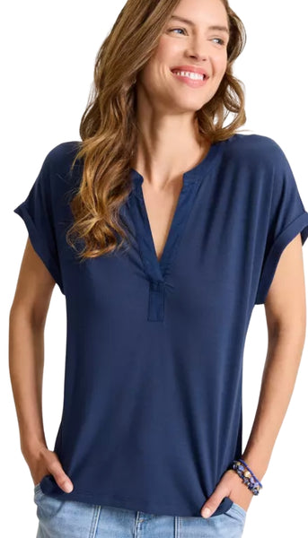 Kauai Split Neck Short Sleeve