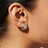 Eden Silver Hoop Earrings