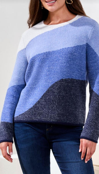 Crew Neck Jacquard Sweater