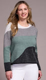 Crew Neck Jacquard Sweater