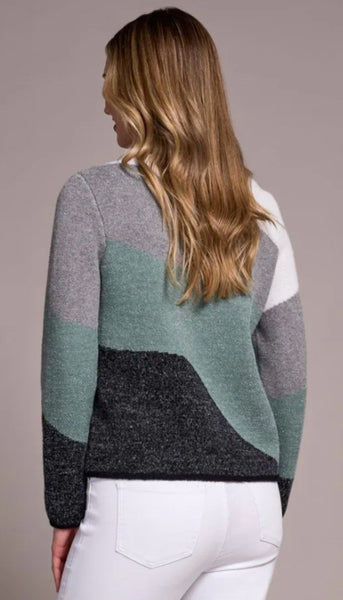 Crew Neck Jacquard Sweater