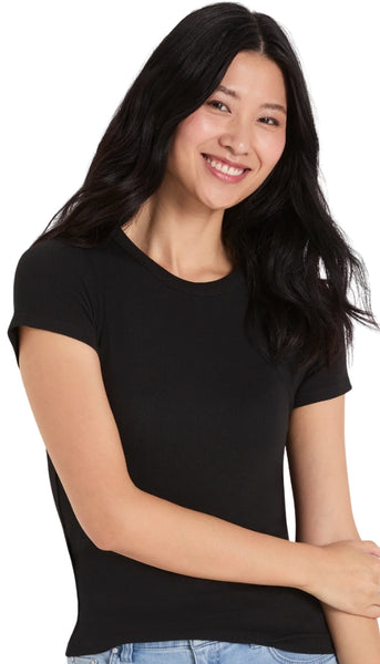 Perfect Knit Rib Short Sleeve Crew