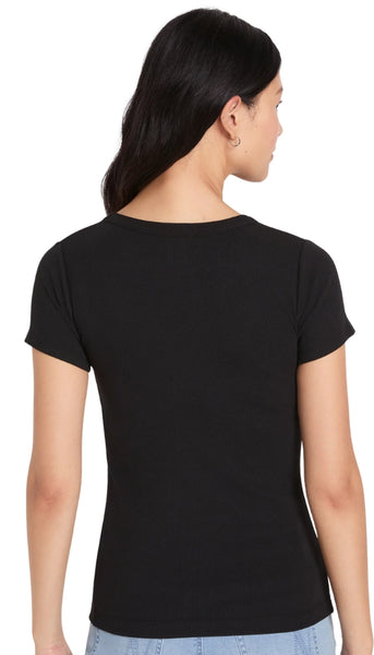 Perfect Knit Rib Short Sleeve Crew