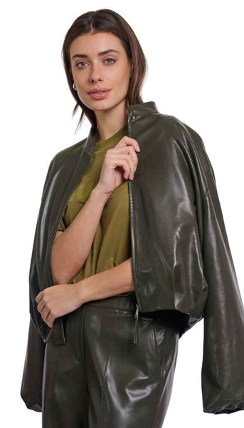 Blouson Jacket With Zip Closure