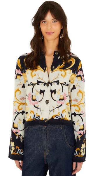 Birds Romance Knit Cardigan
