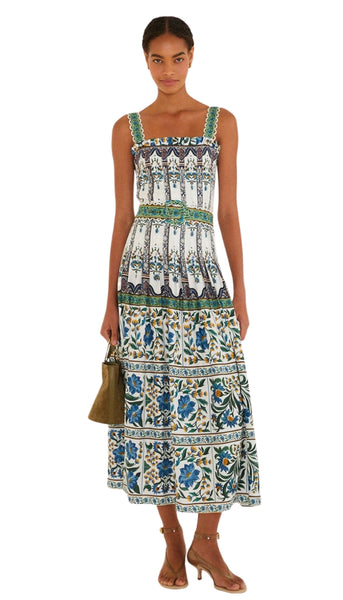 Manoela Off White Sleevless Maxi