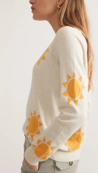 Icon Sweater Sun Print