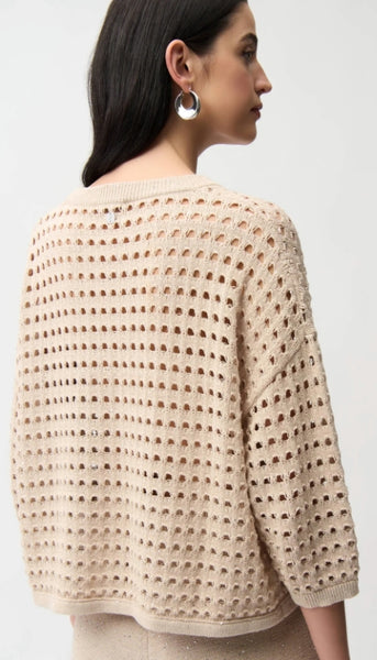 Open Stitch Boxy Sweater