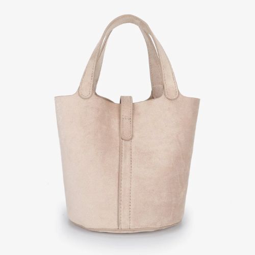 Joya Bucket Mini Faux Suede