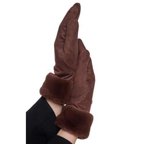Glove With Faux Fur