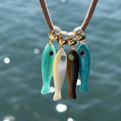 Fortuna Mother Of Pearl Fish Charm