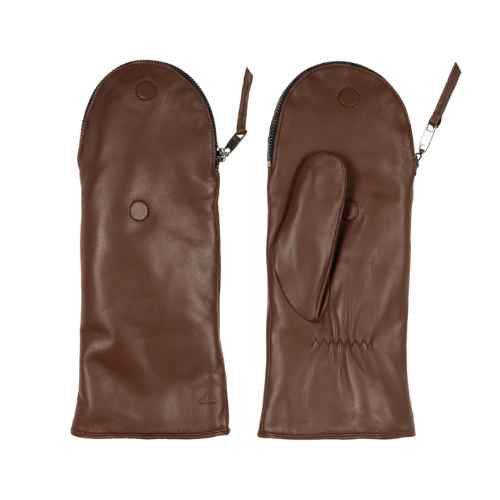 Zip Top Glove With Faux Fur Lining