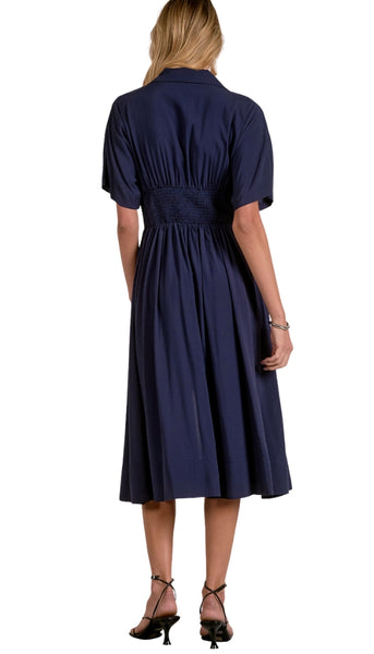 Smock Waist Midi Dress