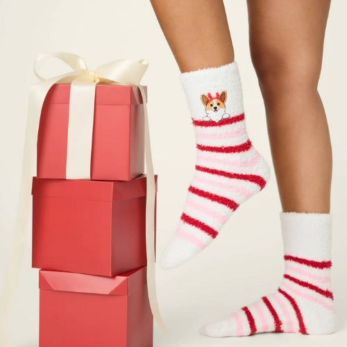 Cozy Crew with Grippers-Corgi