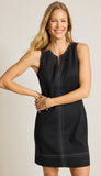 Palm-A-Dora Split Neck Dress