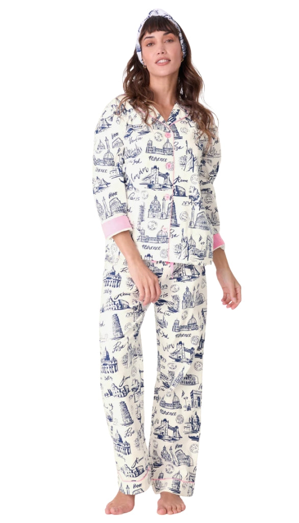 Flannels Pj Set-Bon Voyage