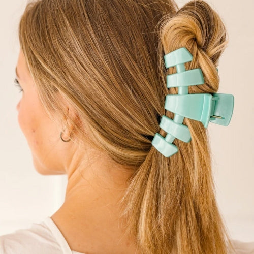 Large hair clip-Totally Turquoise