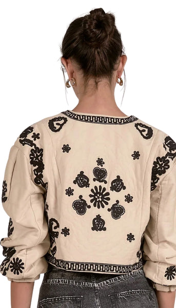 Tie Front Boho Jacket