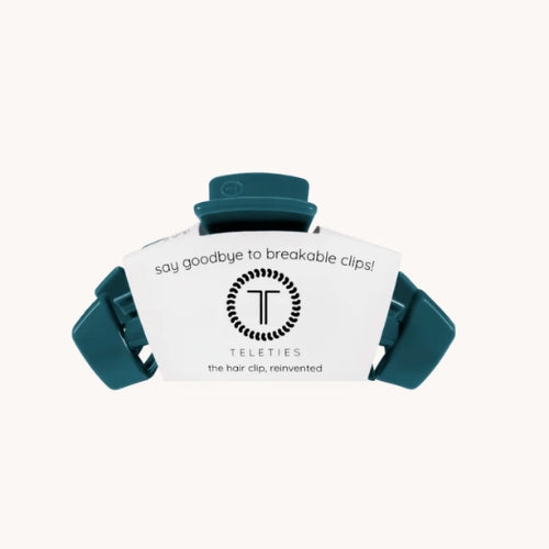 Open small hair clip -Teal With It