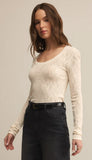 Tibi Scoop Mesh Sweater