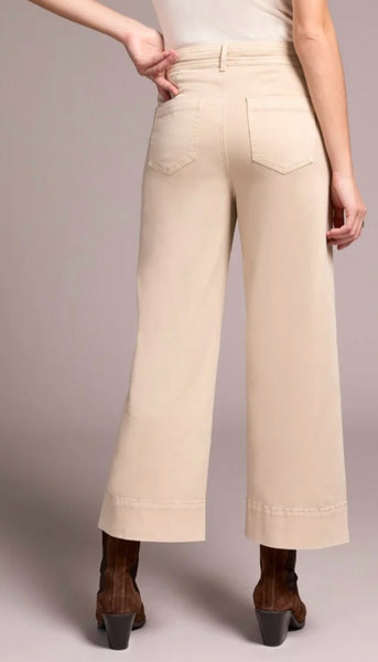 High Rise Fly Front Palazzo