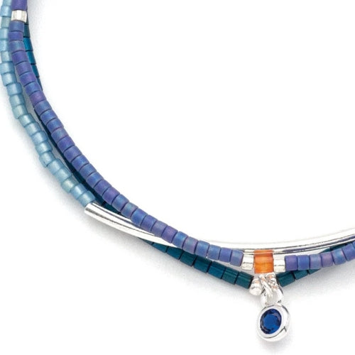 Tonal Chromacolor Miyuki Trio - Cobalt/Silver