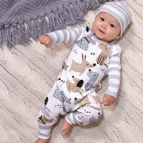 Baby Boy's Puppy Dogs Romper - 0 - 3M