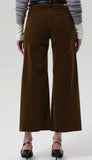 Lyra Wide Leg Crop In Corduroy - Manuka
