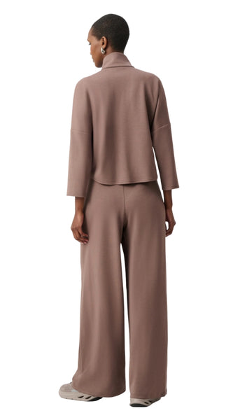 Mock Neck Wide Leg Jumpsuit