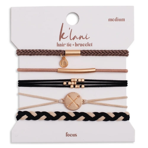 Hair Tie + Bracelet-Focus, Medium
