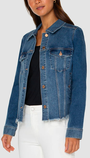 Trucker with Fray Hem