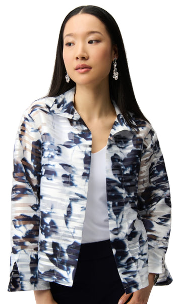Trapeze Jacket With Stand Collar