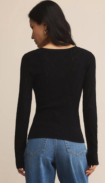 Tibi Scoop Mesh Sweater