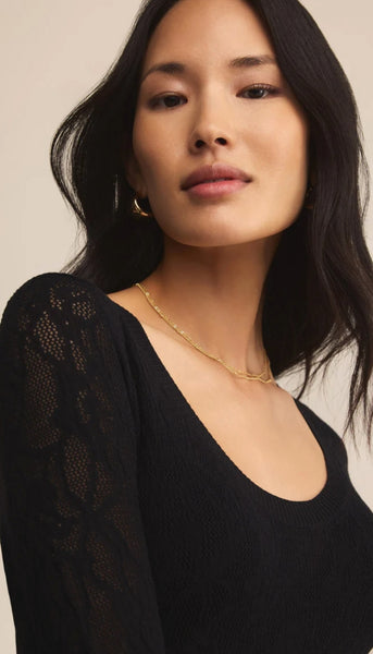 Tibi Scoop Mesh Sweater