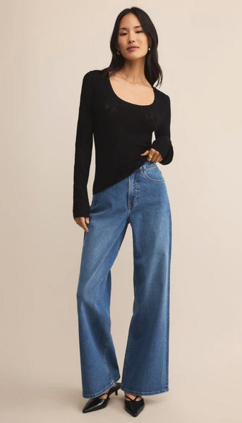 Tibi Scoop Mesh Sweater