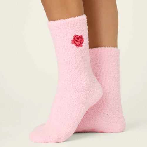 Cozy Crew with Grippers-Rose