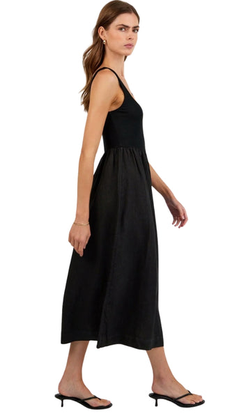 Sleeveless Knit Combo Dress