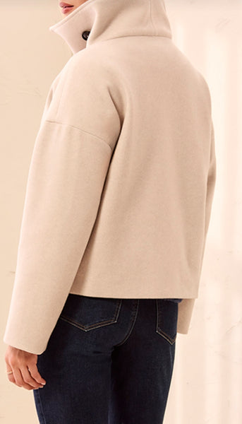 Lofty Chic Funnel Neck Jacket
