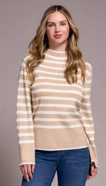 Long Sleeve Funnel Neck Sweater