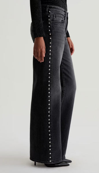Adria-Studded Low Rise Wide Leg - Immensity