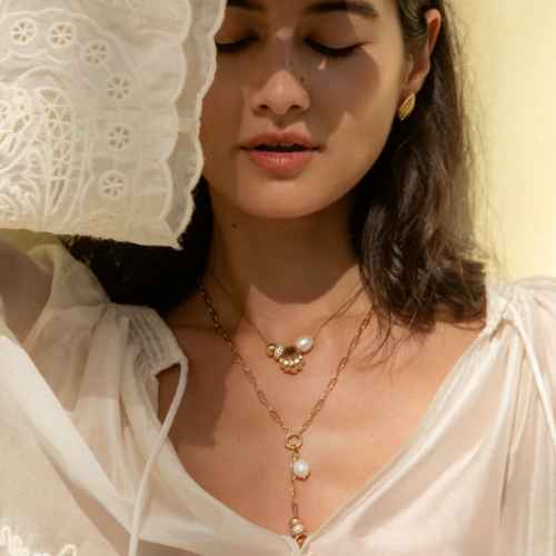 Lina Shell Bead Necklace