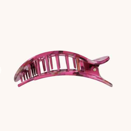 Medium flat round clip-Garden Glam