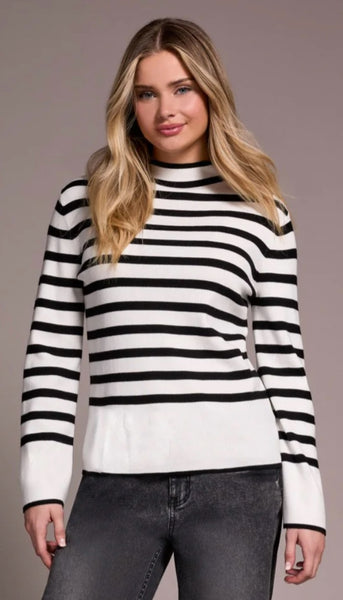 Long Sleeve Funnel Neck Sweater