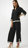 Sweater Knit Colour Block Culotte Pant