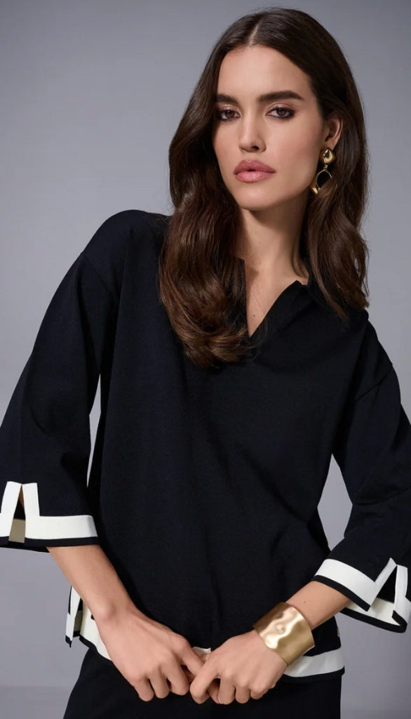 Sweater Knit Colour Block Top