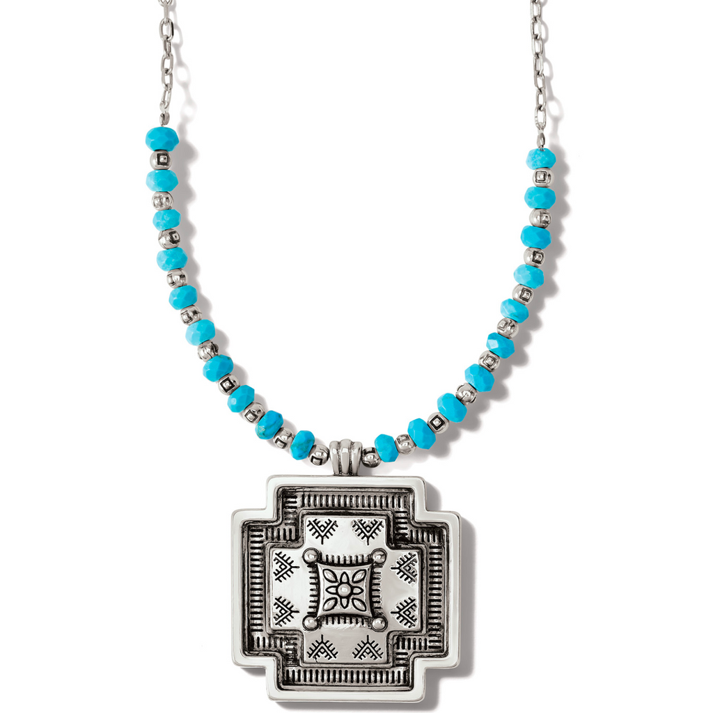 Mosaic Paseo Bead Cross Necklace