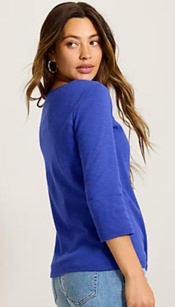Ashby Isles Bateau Neck 3/4 Sleeeve Tee